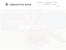 Tablet Screenshot of inquisitivemind.com